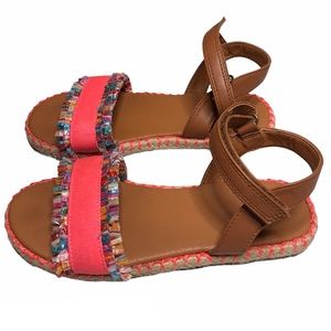 Girl’s Flat Ankle Espadrille Sandals